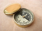 Francis Barker & Son 19th Century brass case pocket compass